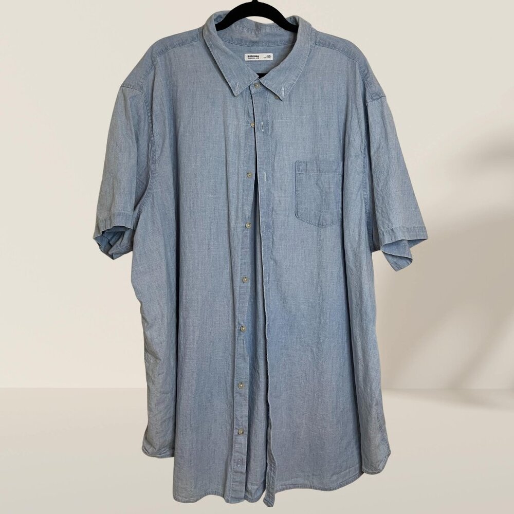 Sonoma Goods For Life Chambray Button-Down Shirt Size 4XB